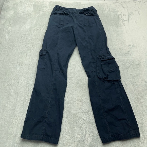 Brandy Melville Utility Cargo Pants Womens 27x30 Navy Blue Flared Leg Outdoor - Picture 7 of 9